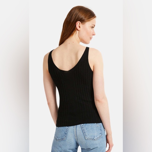 NAADAM Black Ribbed Tank Top - Picture 3 of 4